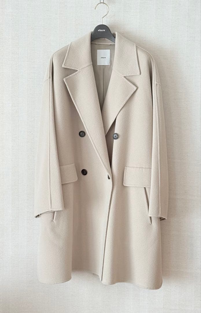 ebure エブール　スーパー120'sダブルビーバーショートコート