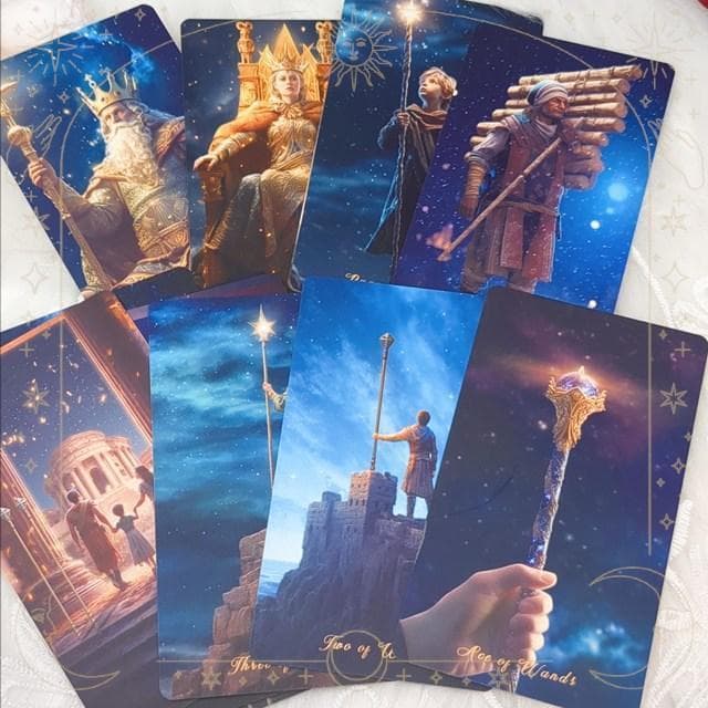入荷１点のみ✨入手困難な海外美麗デッキ✨星降る領域のタロットカード