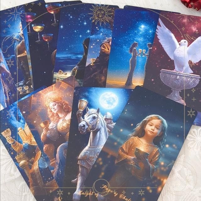 入荷１点のみ✨入手困難な海外美麗デッキ✨星降る領域のタロットカード