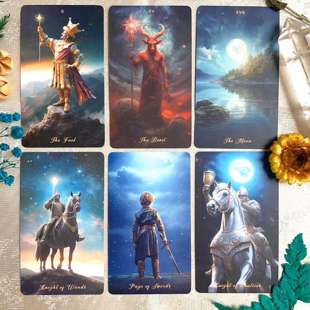 入荷１点のみ✨入手困難な海外美麗デッキ✨星降る領域のタロットカード