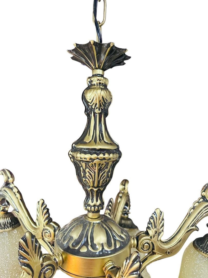 秋月貿易　フロアライト　シャンデリア　５灯　点灯〇