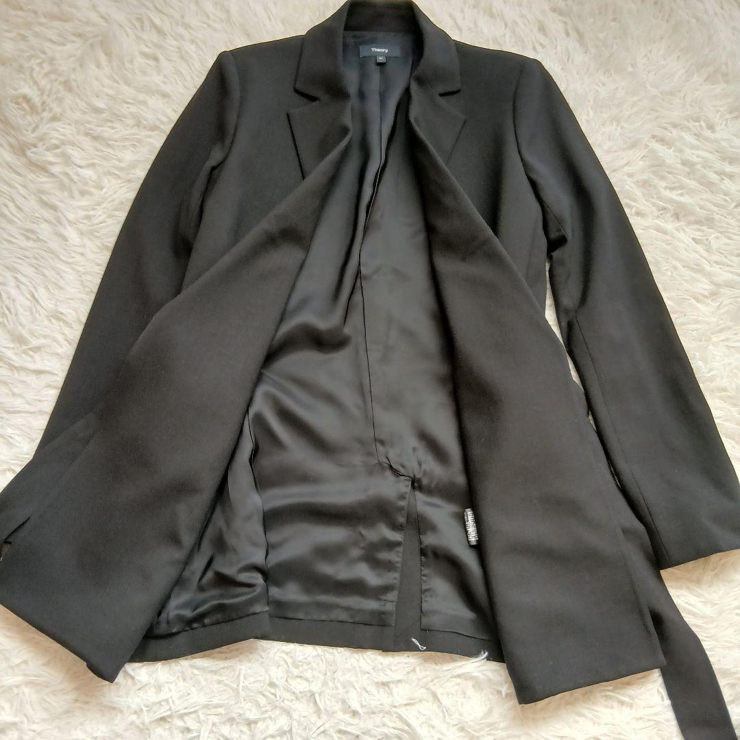 【未使用級】【Theory】22AW Saxony ベルト付きラップジャケット