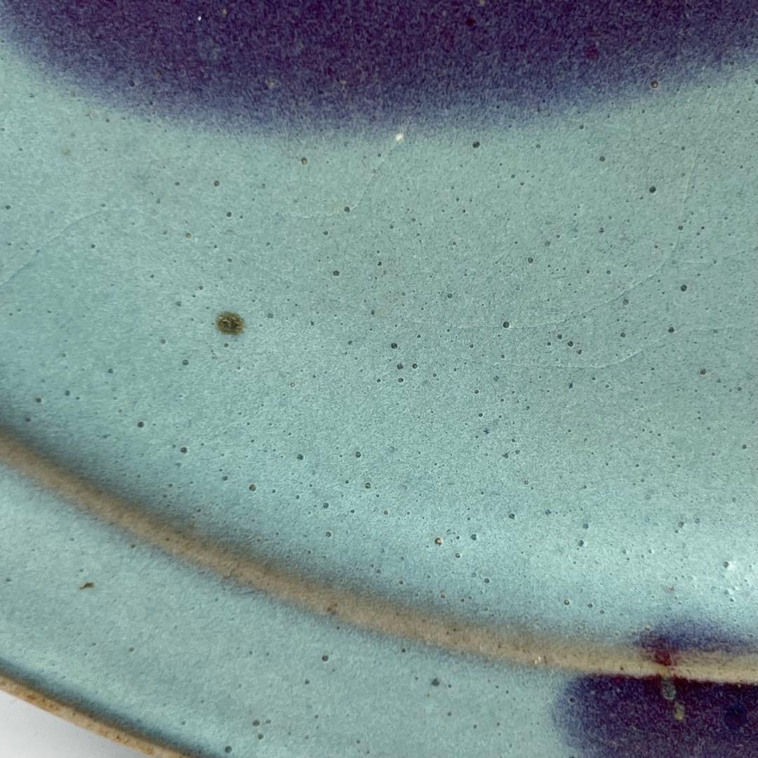 優美 鈞窯 天藍釉紫斑大盤 北宋至金 桐箱付 中国美術 古玩