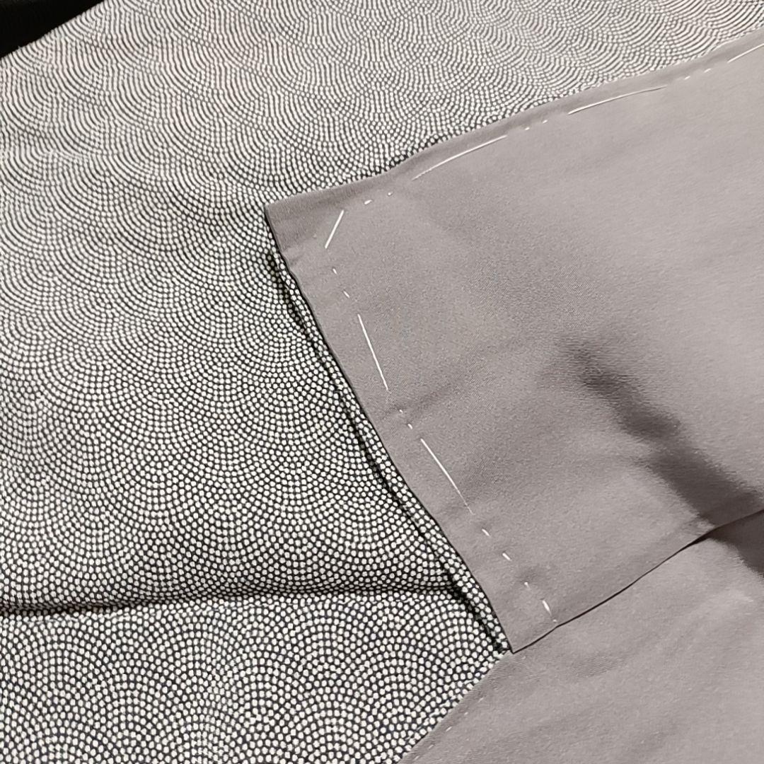 く*く様 ☆21 えっと 小紋 江戸小紋 鮫 紫地