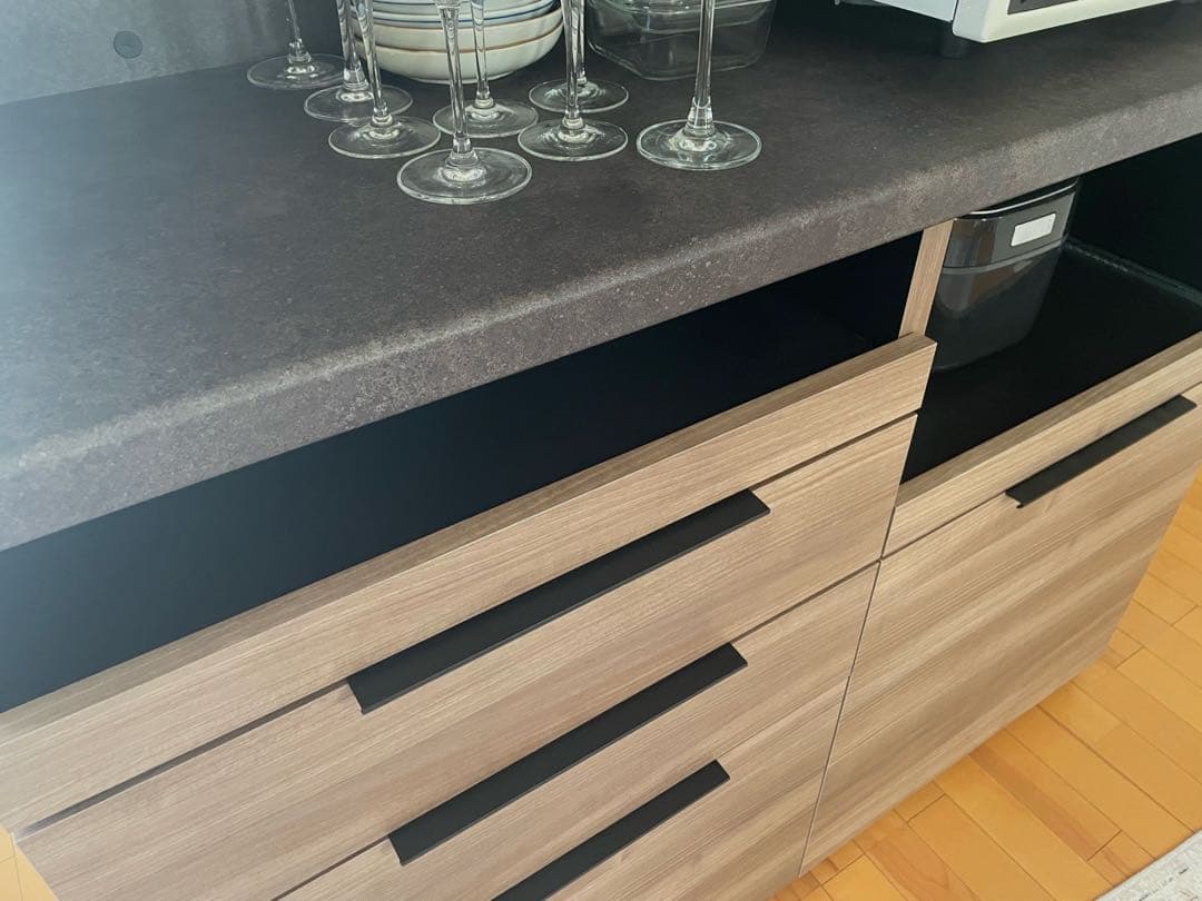 Pamouna ID キッチンキャビネット キッチンボードレンジボード食器棚