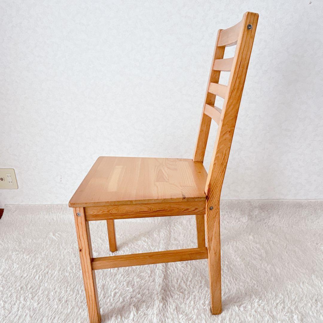 美品】天然木 ダイニング リビング スラットバックチェア カントリー