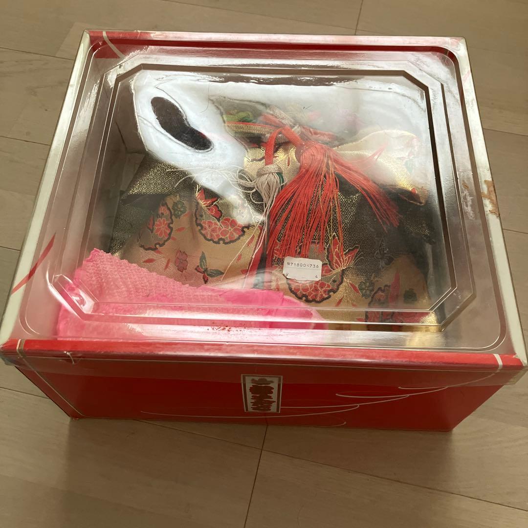 ★底値！百貨店購入7歳七五三フルセット青花柄 着物長襦袢紐小物和装一式セット★