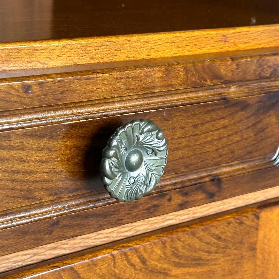 ✿Karimoku✿カリモク コロニアル 花台 収納棚 レトロモダン家具