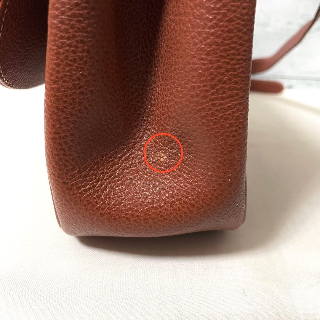 【美品】Yves Saint Laurent ショルダーバッグ ステッチロゴ