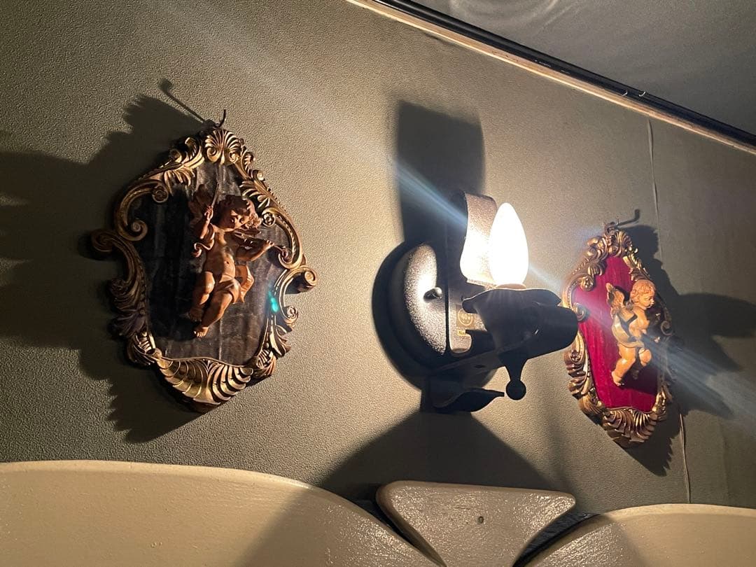 11枚セット　天使のフレーム　イタリア　ディポセ　3D立体的天使　ヴィンテージ