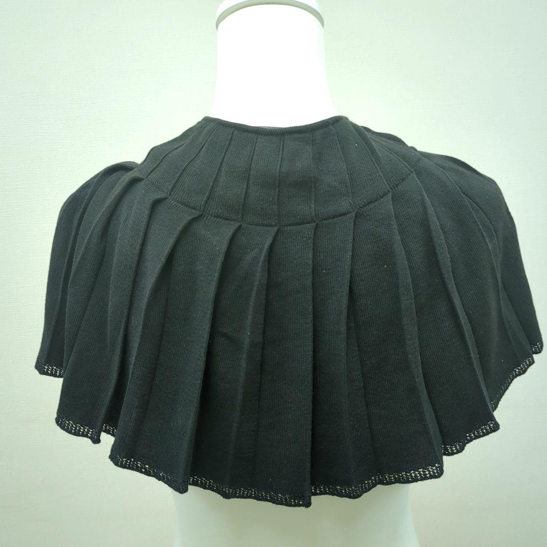 シャネル ケープ ブラック 95% コットン 5%シルク フランス製