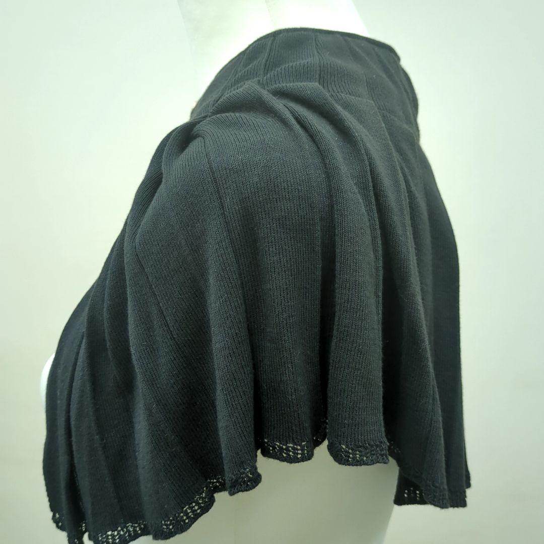 シャネル ケープ ブラック 95% コットン 5%シルク フランス製