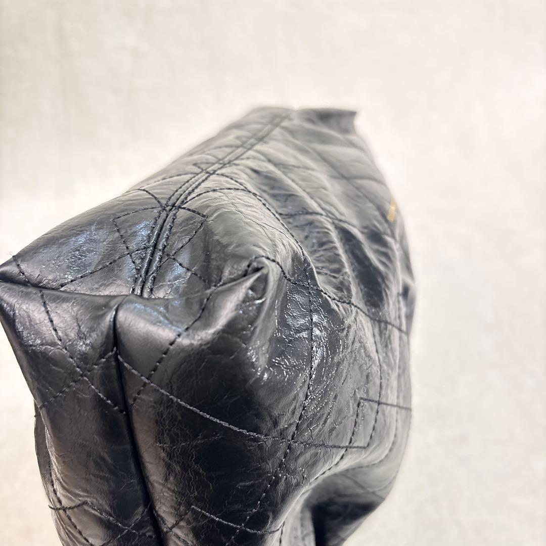 チャールズアンドキース ドゥオ ブレードチェーン ハンドル ホーボーバッグ 黒