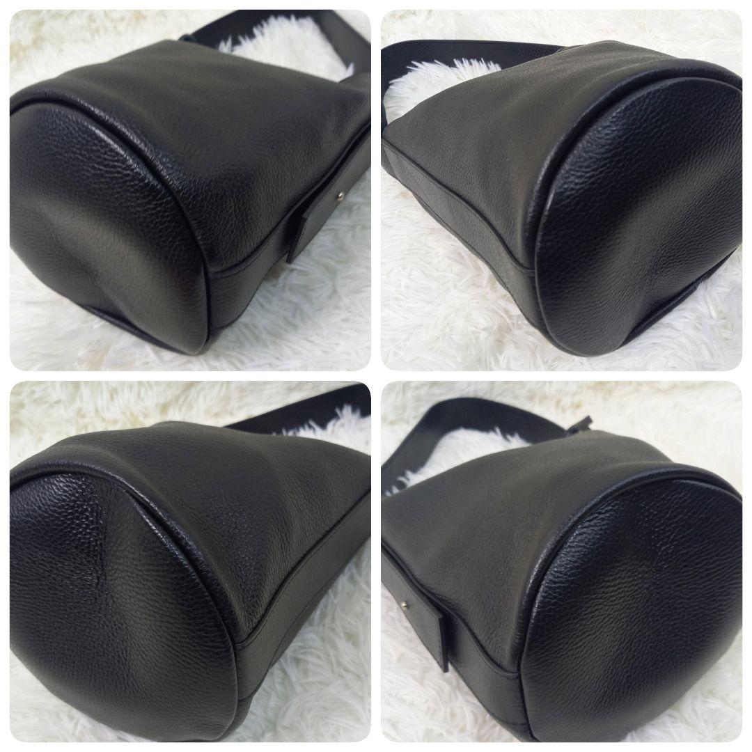 極美品✨BEAUTY&YOUTH LAUNIQA　レザー トートバッグ ブラック