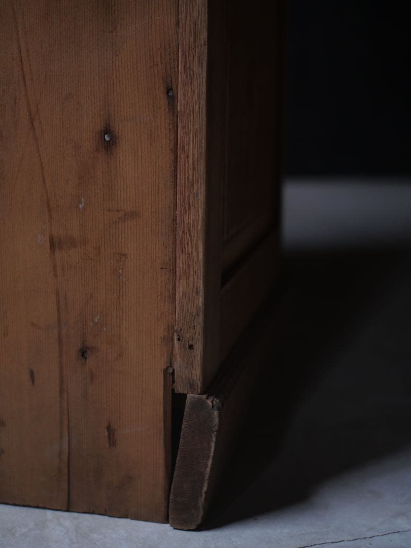 食器棚　ダイヤガラス　収納　器　食器　古家具　古道具　アンティーク　昭和レトロ