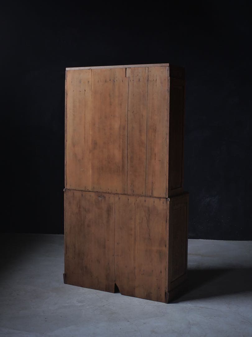 食器棚　ダイヤガラス　収納　器　食器　古家具　古道具　アンティーク　昭和レトロ