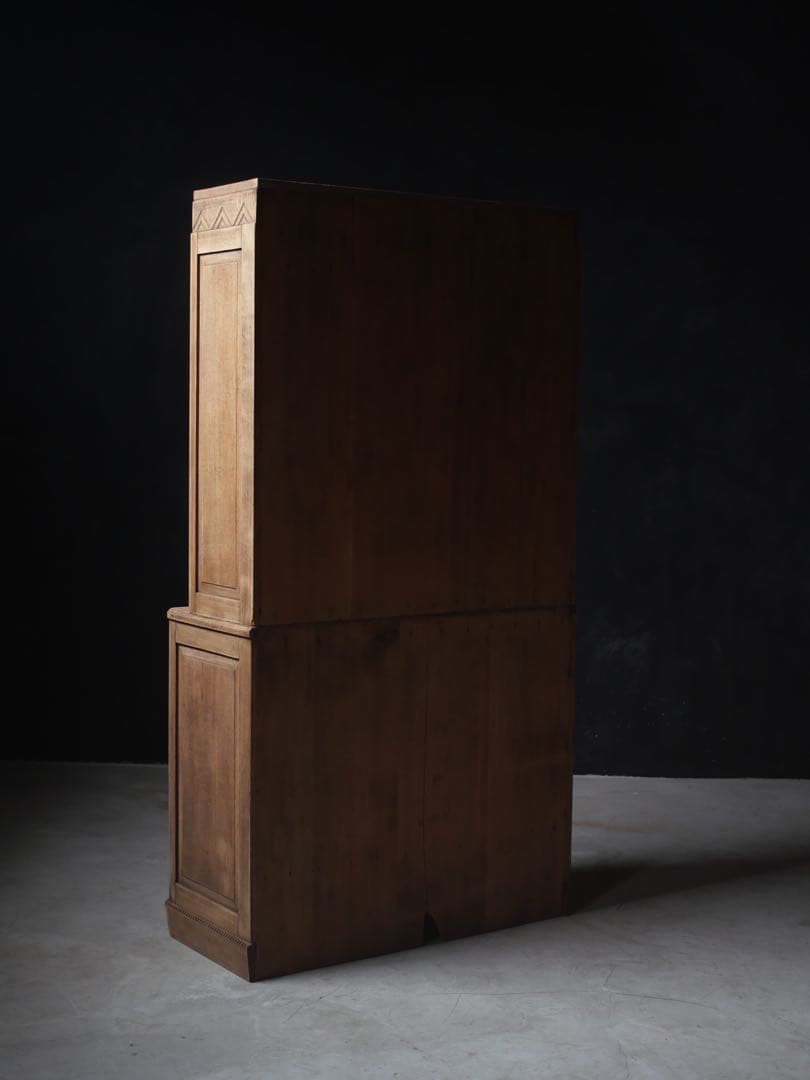 食器棚　ダイヤガラス　収納　器　食器　古家具　古道具　アンティーク　昭和レトロ