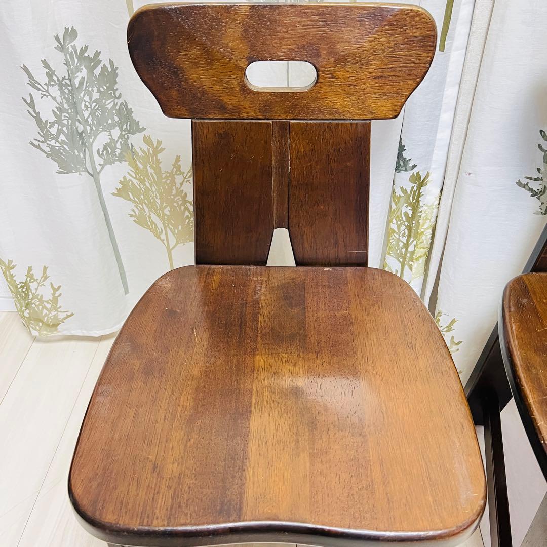 【廃盤品】カリモク RUSTIC 2脚セット ダイニングチェア②