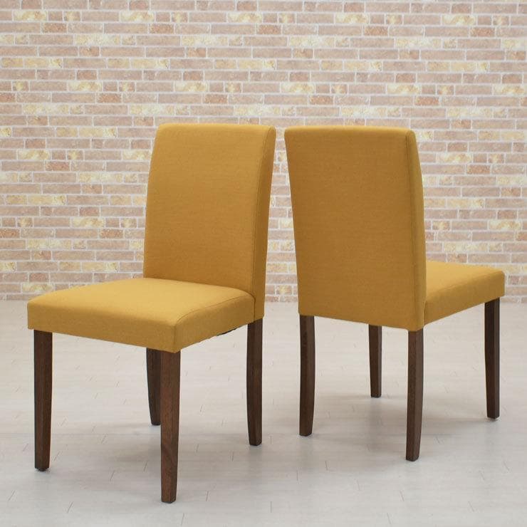 TR DC FAB　8脚　ダイニングチェア　YE＊ブラウン　ファブリック