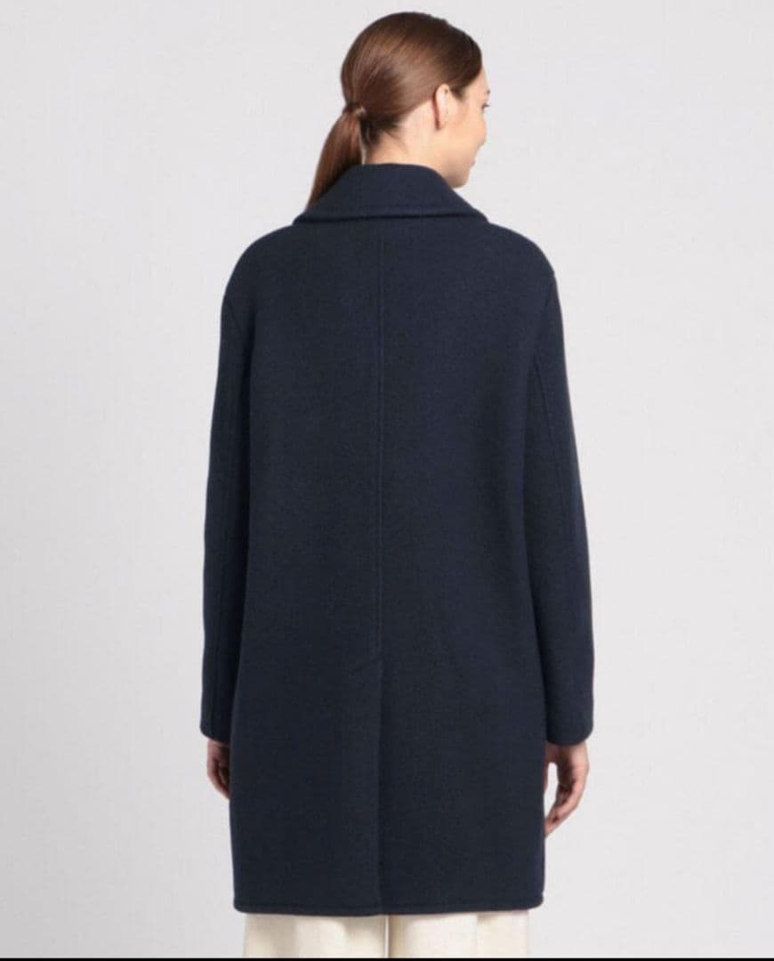 早い者勝ち★新品定価9万 セオリーリュクス ピーコート ダークネイビー38