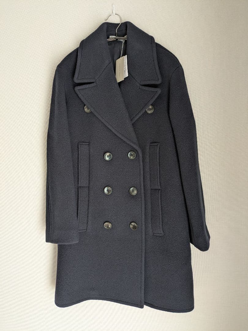早い者勝ち★新品定価9万 セオリーリュクス ピーコート ダークネイビー38