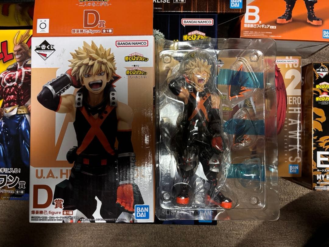 ヒロアカ 一番くじ フィギュア9点セット 緑谷出久 爆豪勝己 ホークス