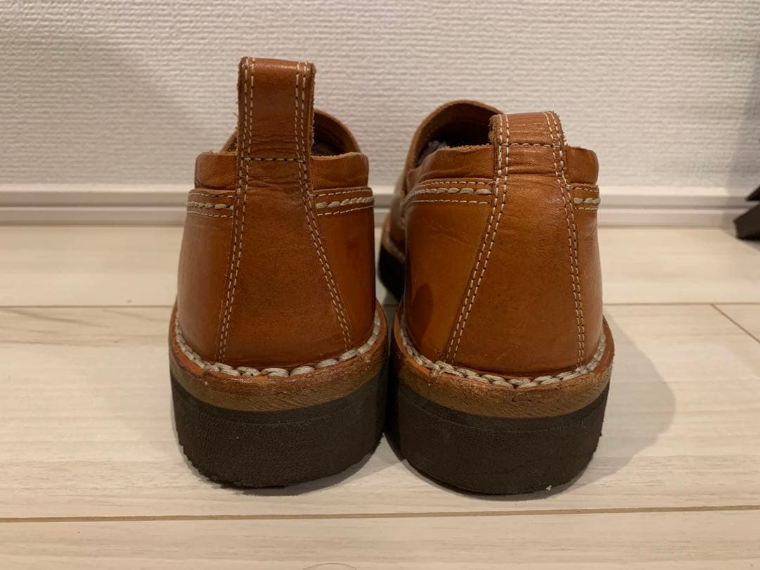 未使用/vernacolo バケッタレザー製スリッポン39/ベルナーコロ ヌメ革