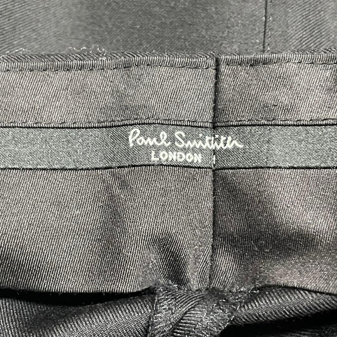 【ポールスミス】美品 高級 ロロピアーナ生地 130's ブラックフォーマル