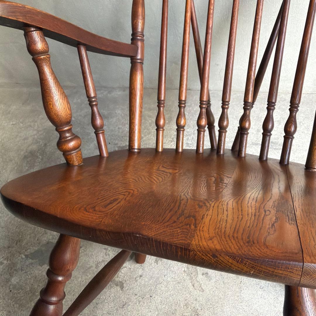 飛騨家具　キツツキ　オールドヴィンテージ　ウィンザーアームチェア　ロースタイル