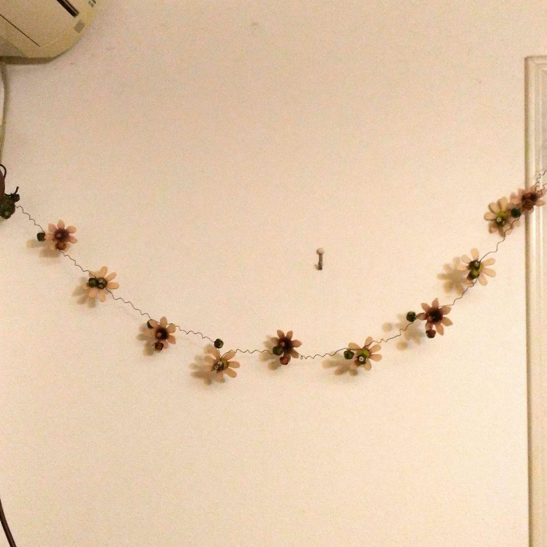 新品未使用☆アンティーク風☆トールペイント☆お花のオーナメント