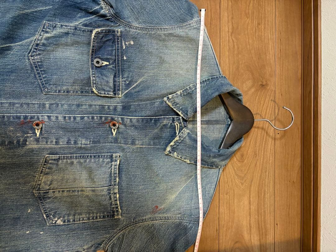 や*ぺ様 30s〜40s カバーオール　月桂樹ドーナツボタン　メーカー不明