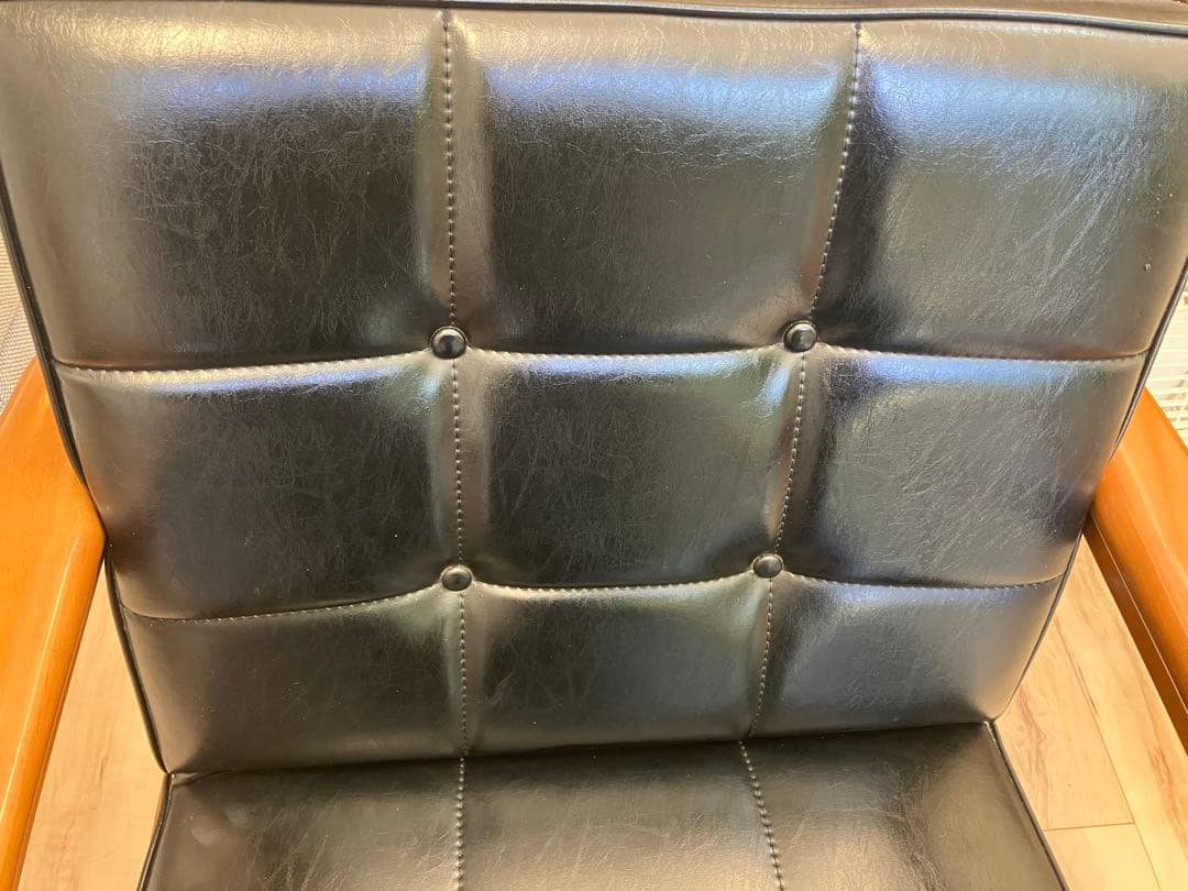 カリモク60 　Kチェア　ブラック　1人掛けソファ　ミッドセンチュリー