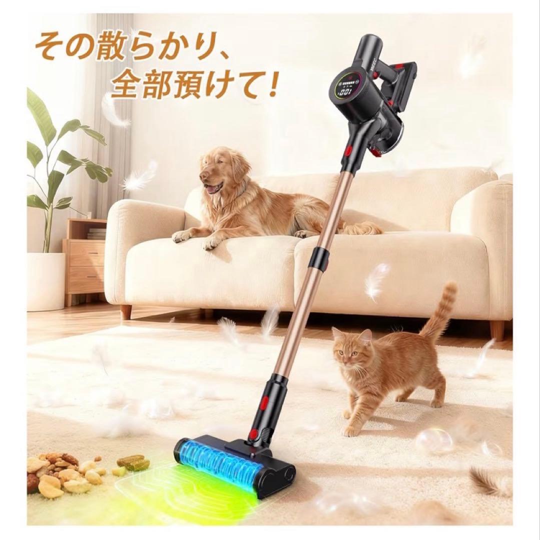 【新品】コードレス掃除機 軽量 サイクロン式 スティッククリーナー バッテリー