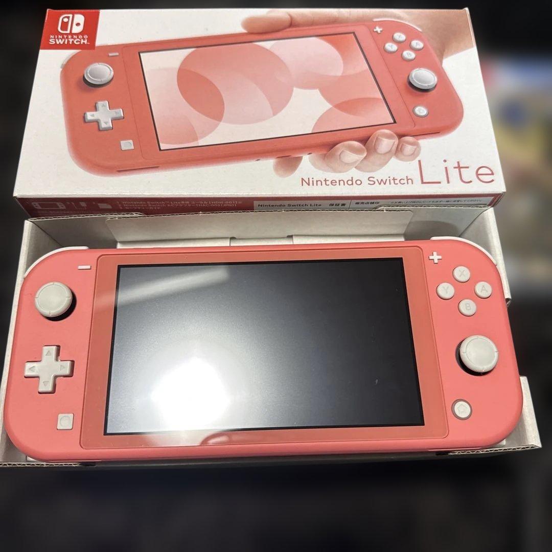 【Hizuki】Switch Lite 本体 ピンク ソフト ケース付き