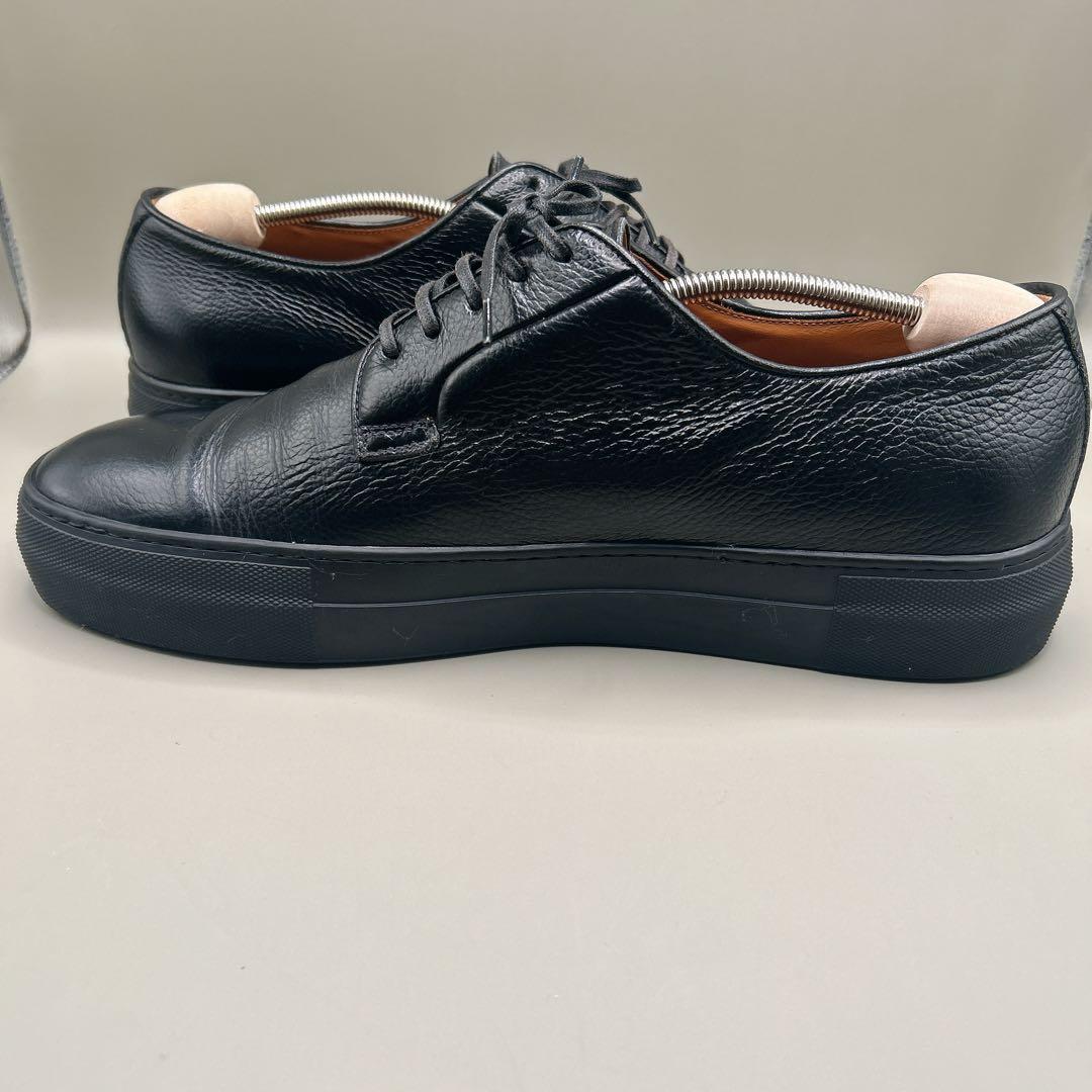 『美品』ユナイテッドアローズ ドレススニーカー 革靴 シボ革 ブラック　28cm