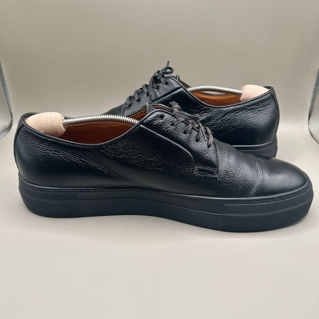 『美品』ユナイテッドアローズ ドレススニーカー 革靴 シボ革 ブラック　28cm