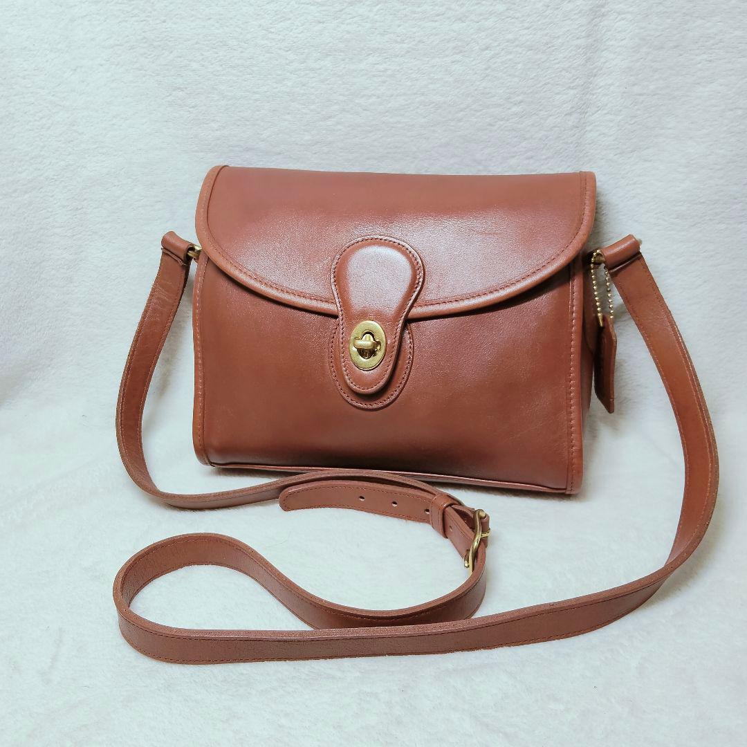 美品 COACH オールドコーチ ショルダーバッグ ターンロック