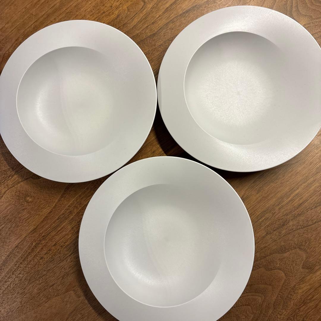 【ARAS】 深皿スクープ中５枚＆小皿スロープ５枚＆デザートフォーク5本