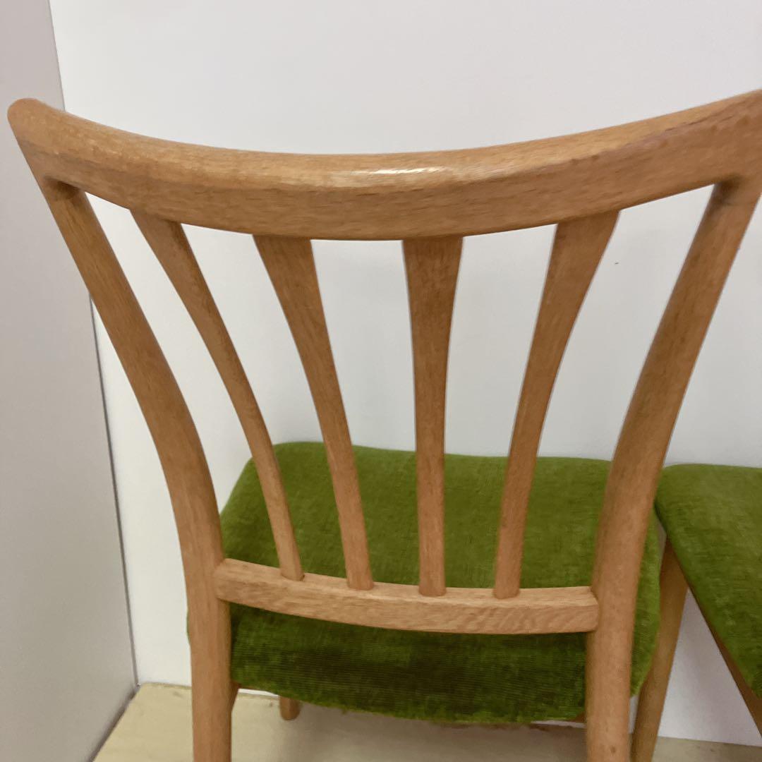 日進木工　ダイニングチェア　2脚セット アームレスチェア　木製チェア　北欧