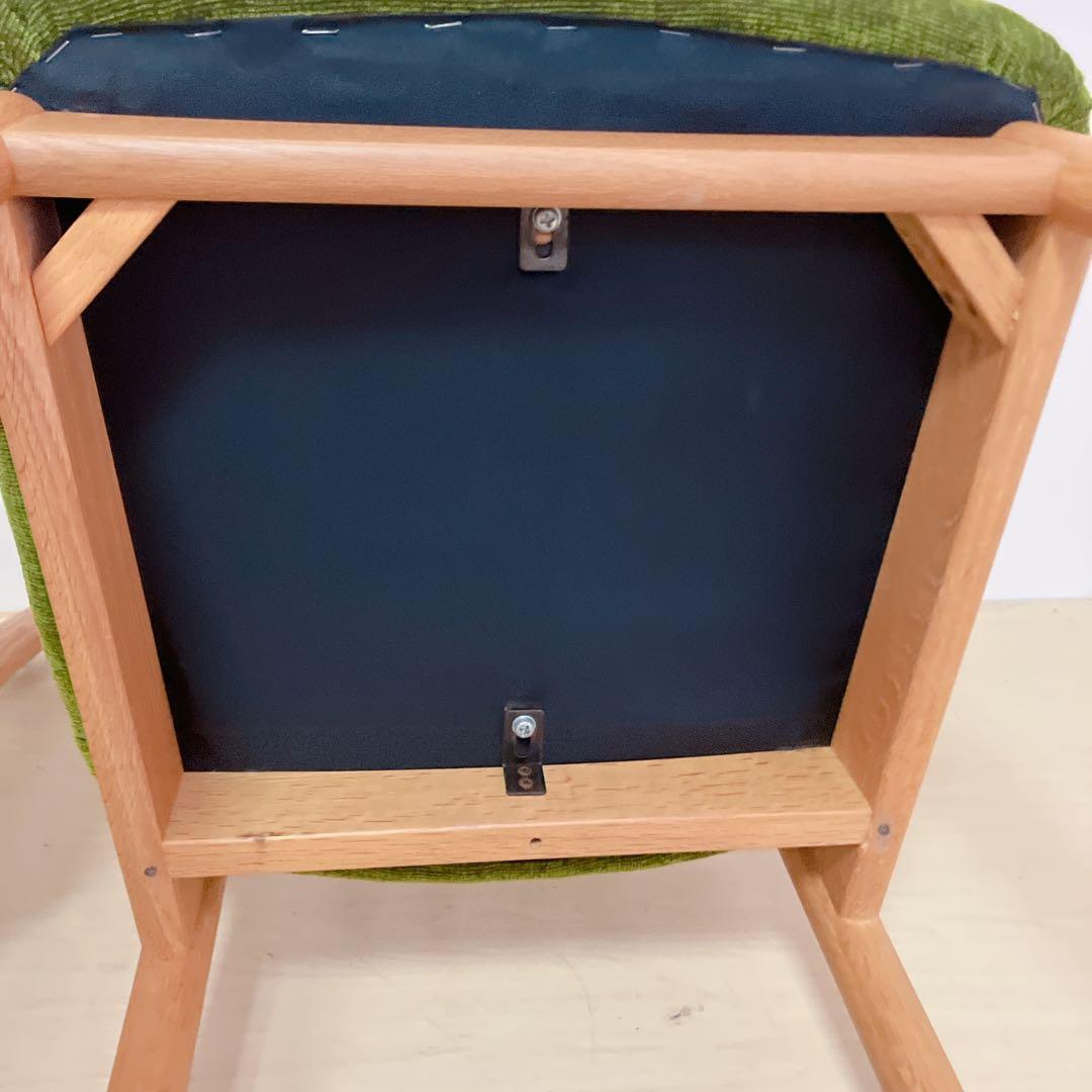 日進木工　ダイニングチェア　2脚セット アームレスチェア　木製チェア　北欧