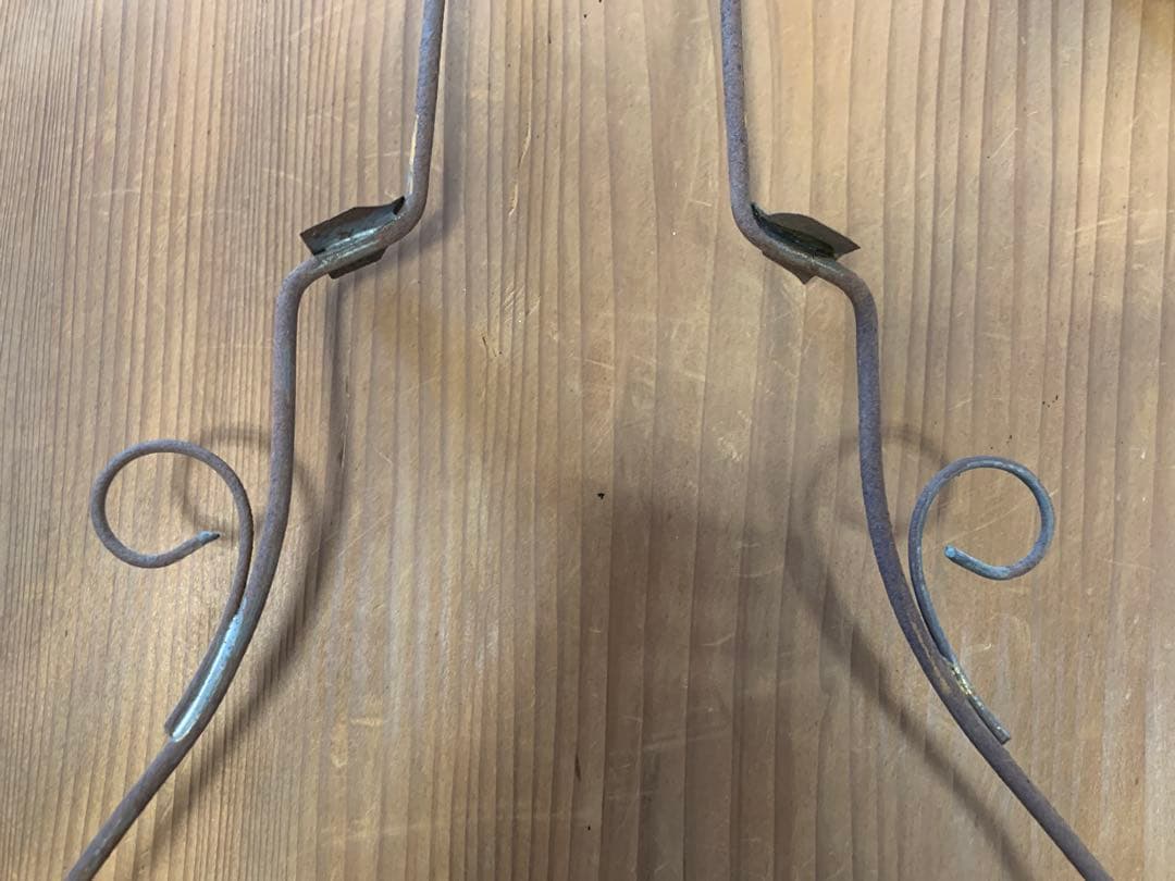 オイルランプ　和ガラス　ブルーガラス　当時もの　可動品　電笠　大正　昭和レトロ