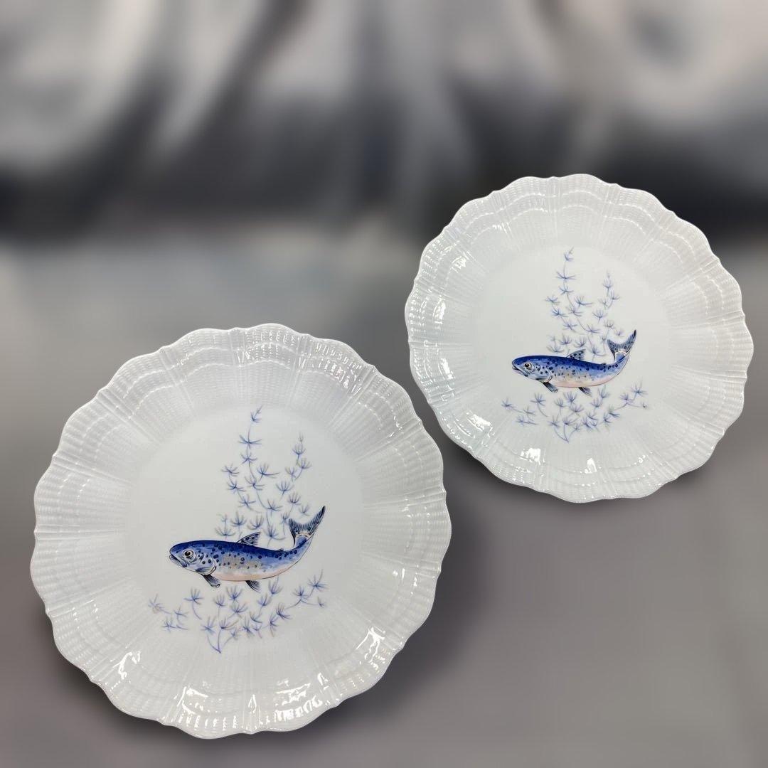 リモージュ　ディナープレート　魚　コライユラメール　ノブラ　ジロー