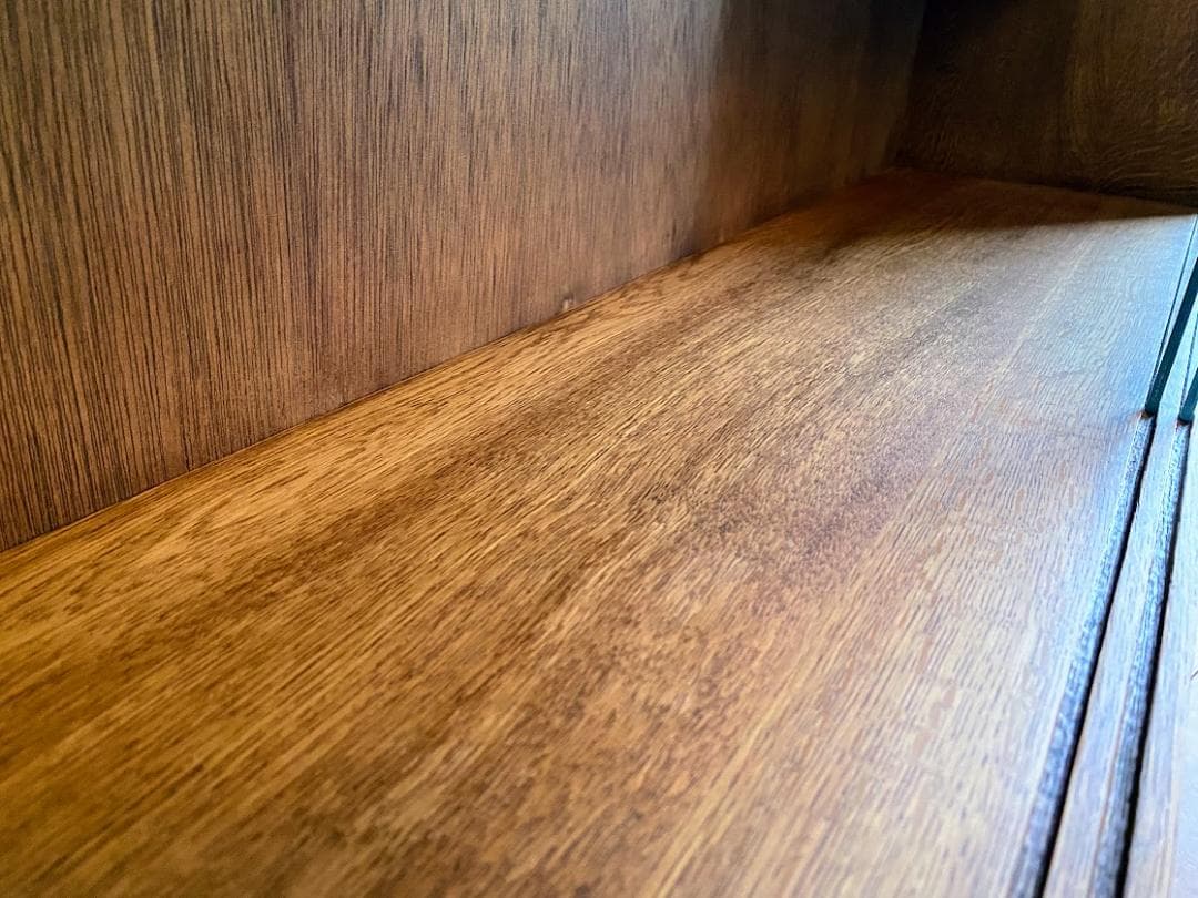 1950s イギリス製 英国 オーク ガラスキャビネット 仕上済