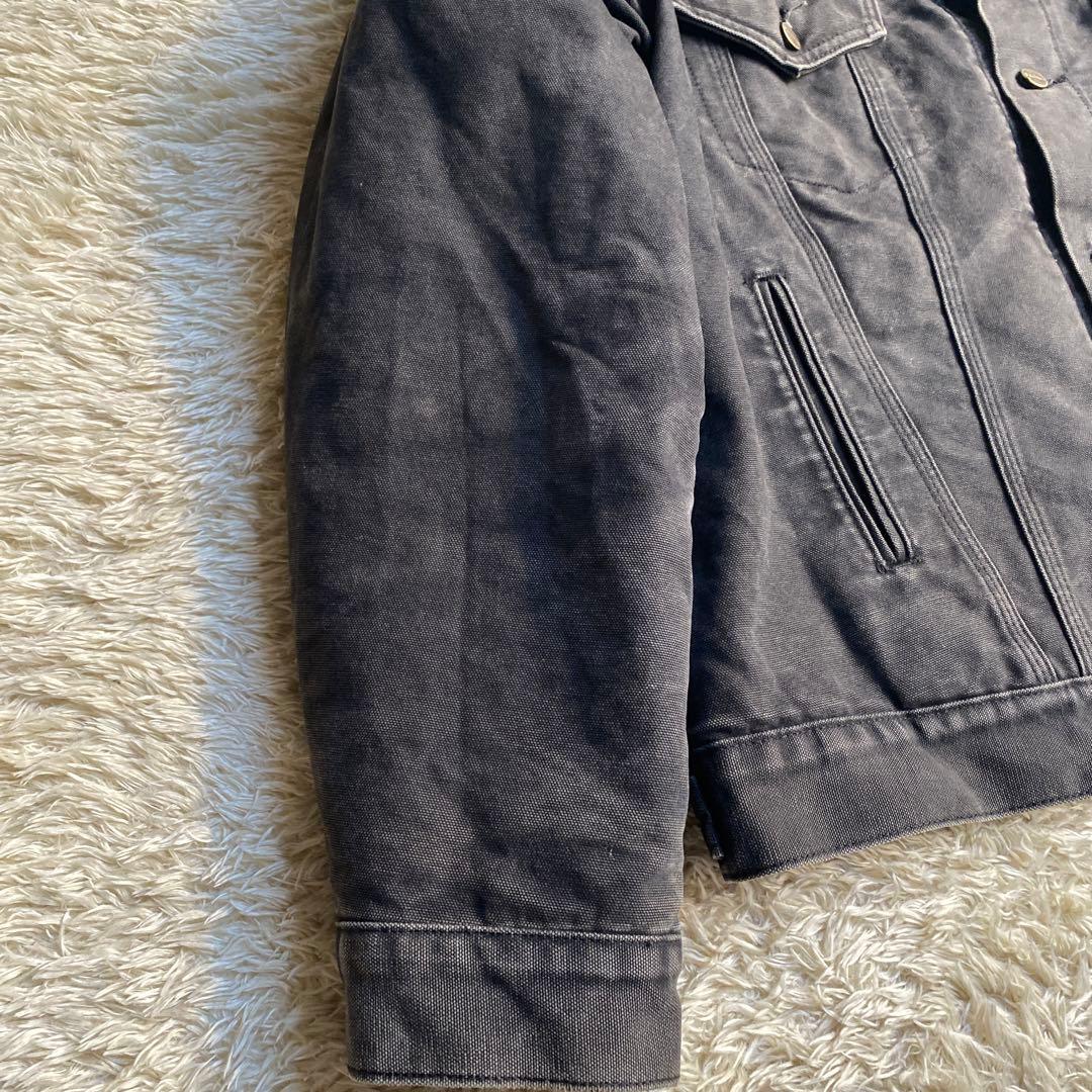 【希少】カーハート ダックトラッカージャケット XL ブラック 黒 フェード