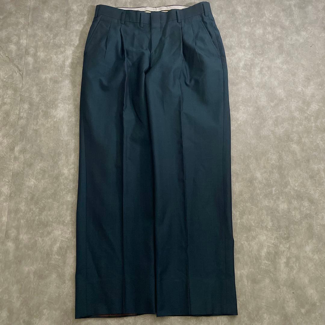 極上 シルク混 ダブルブレストスーツ × Saint Laurentネクタイ