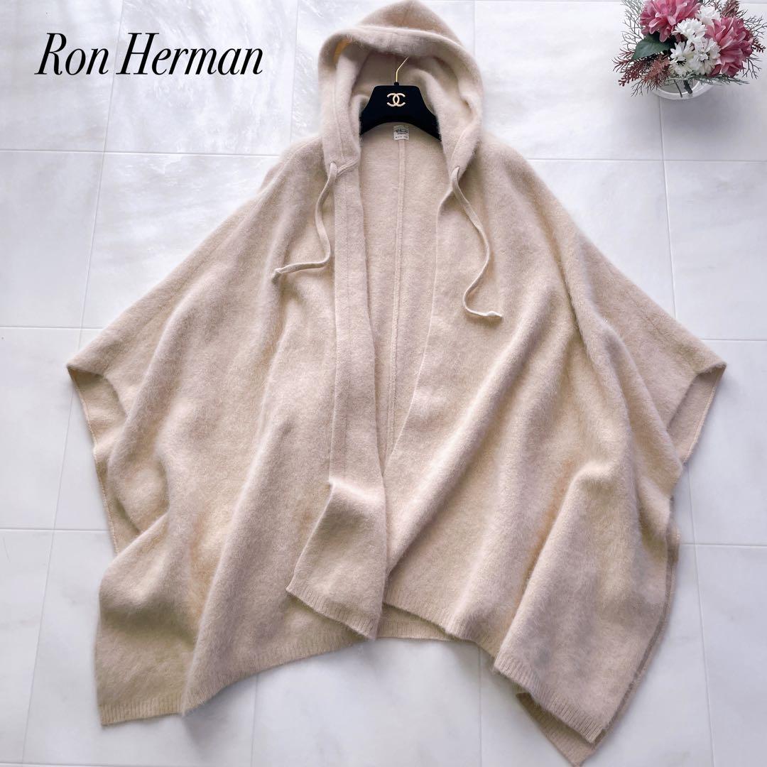 美品✨ロンハーマン ラクーンファー ポンチョ ケープ コート フード ベージュ