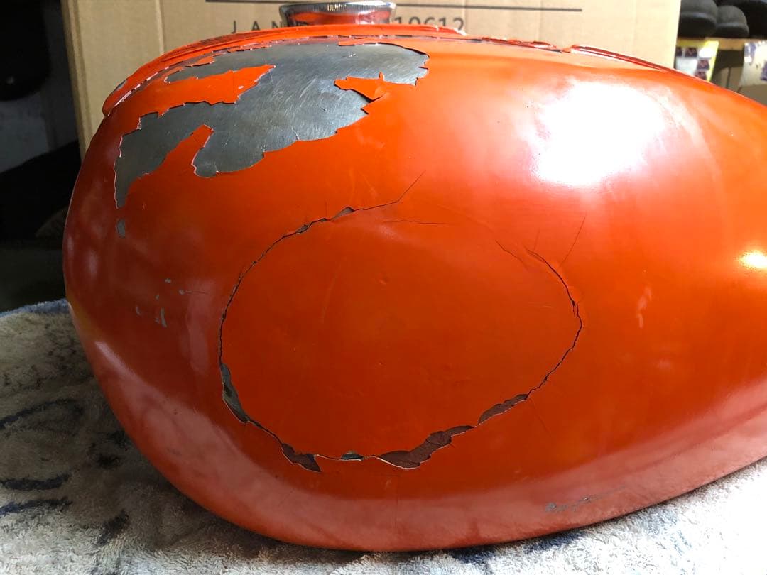 ビンテージ英車タンク不明BSAレストアベース