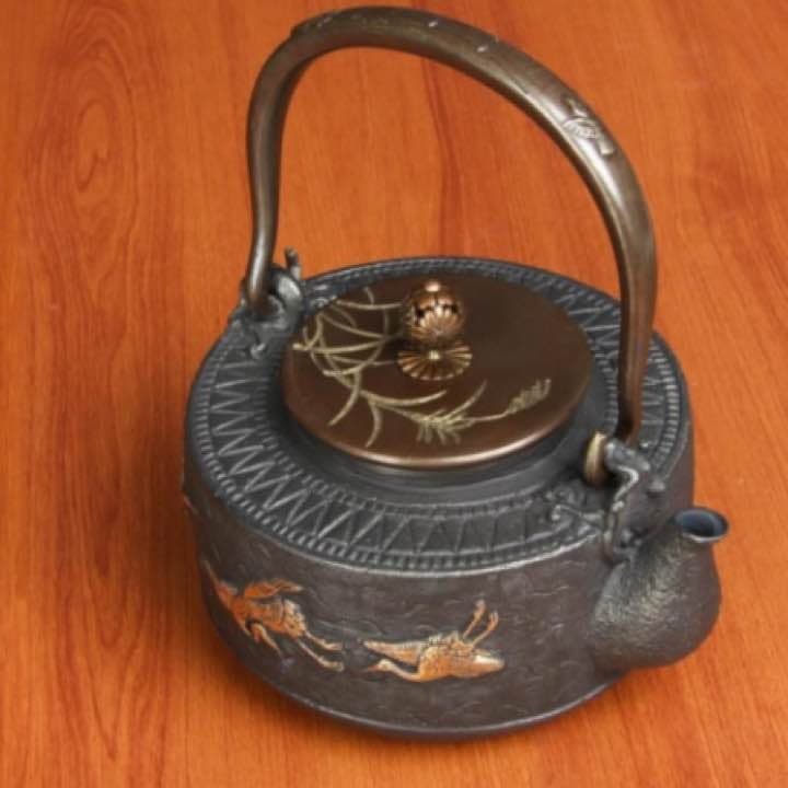 SW 松紋堂 鉄器 急須 伝統工芸 手作り 鉄分補給 鉄瓶　021