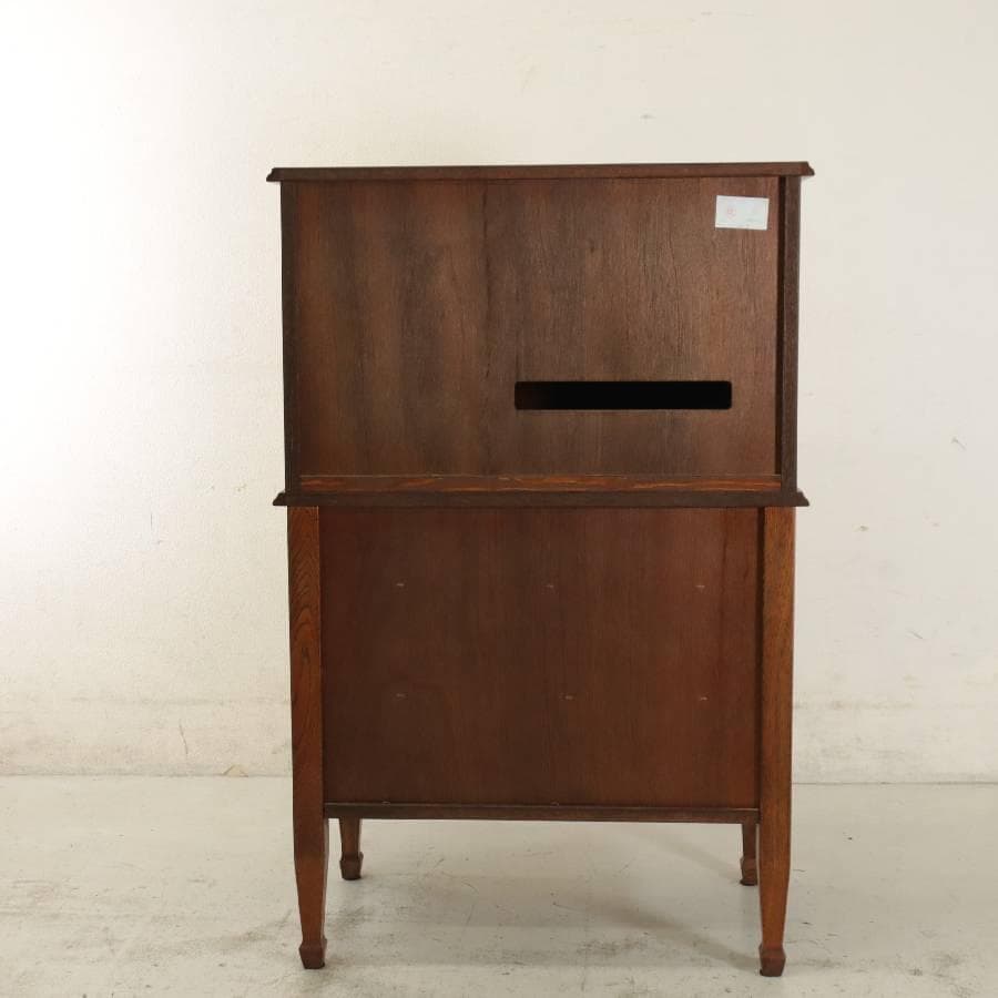 値下三越家具ブルージュ ライティングビューロー オーク無垢 英国アンティーク調