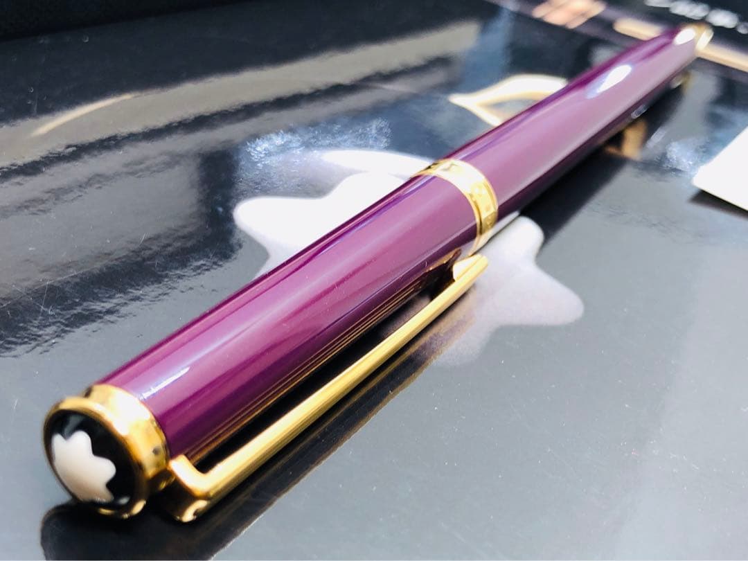 非常にレアなパープル軸※未使用品！稀少軸色！オブリュージュ15280★モンブラン